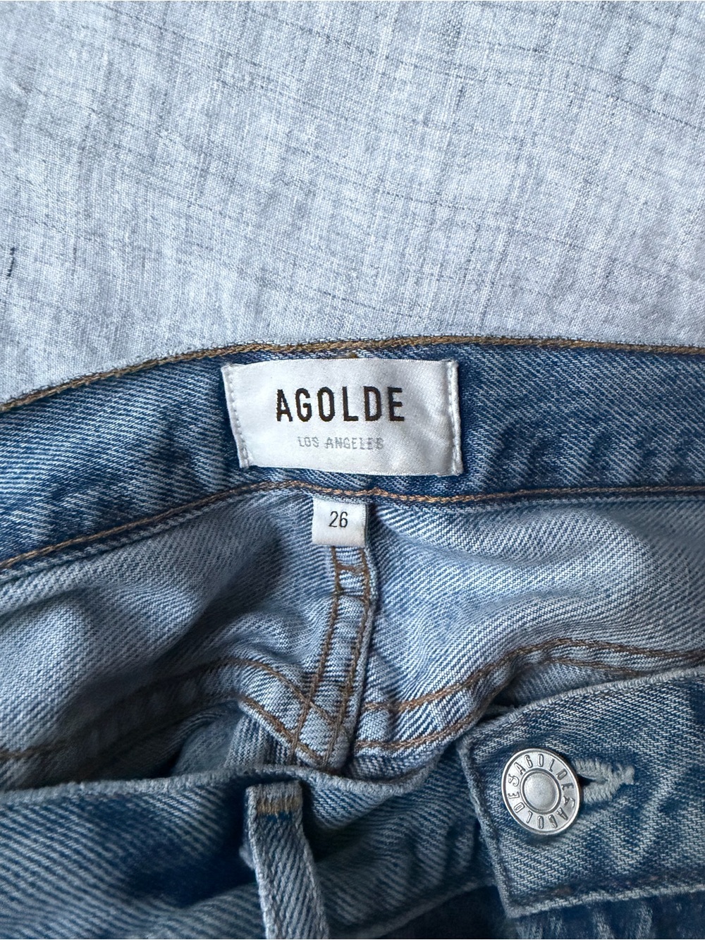 Agolde Light Blue Vintage-Inspired Denim Jeans